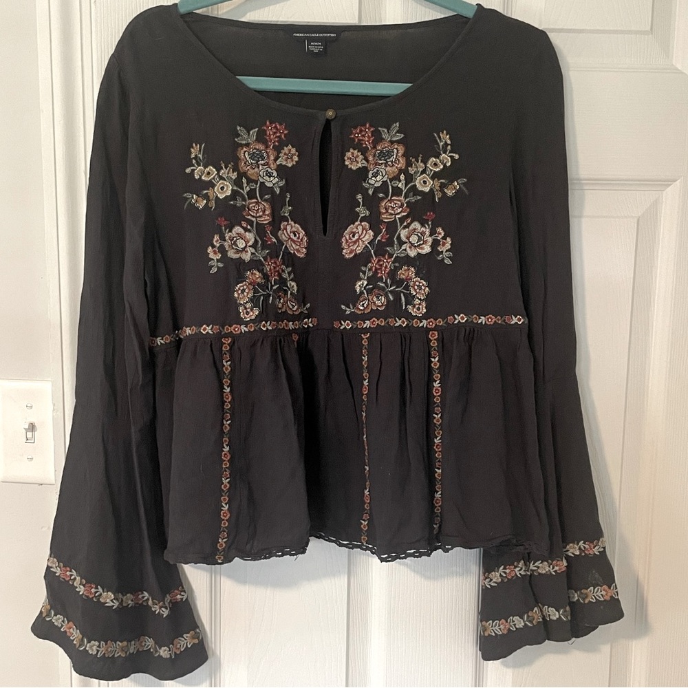 AE embroidered Peasant Shirt